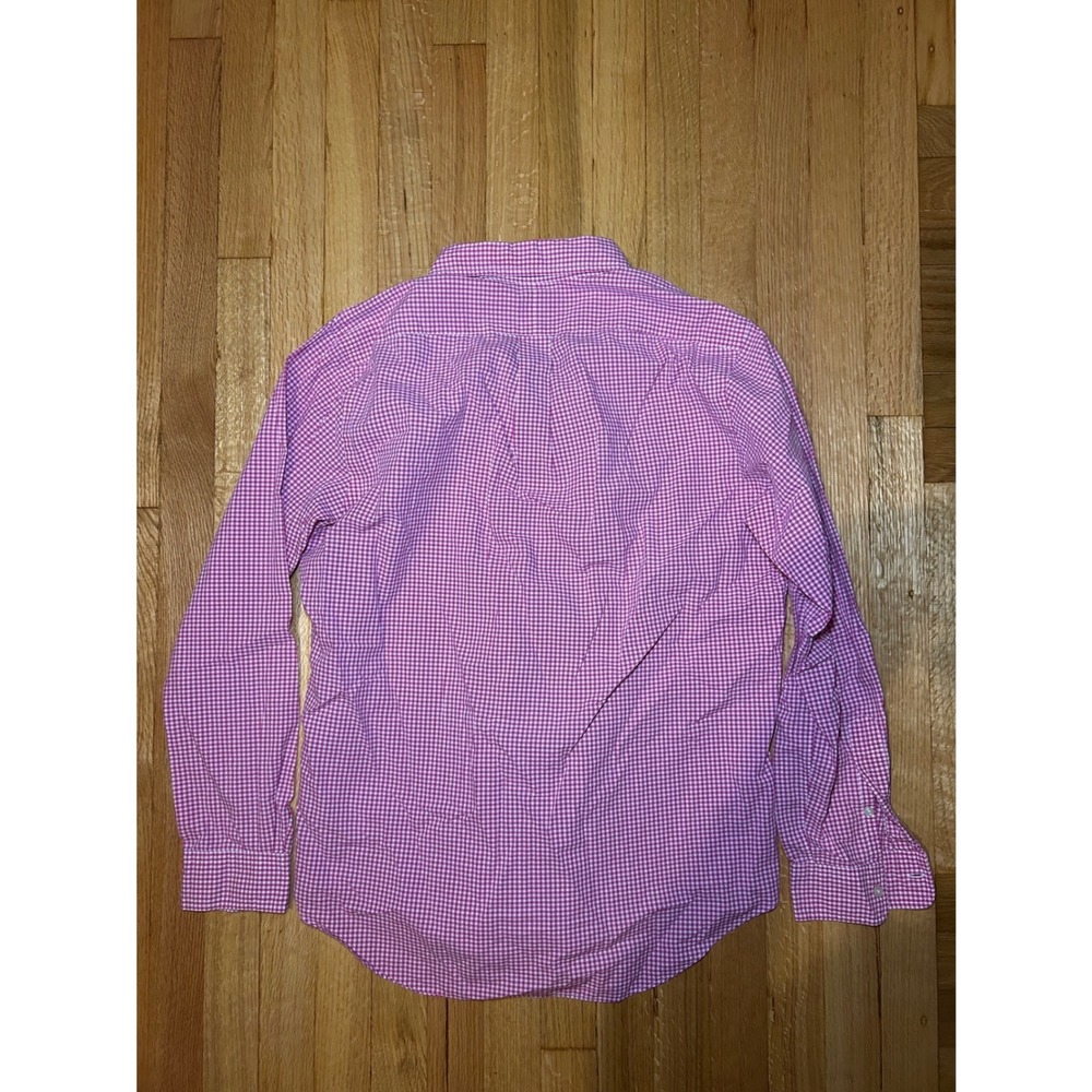 Polo Ralph Lauren Mens Pink Gingham Check Button Down Shirt Long Sleeve Size M - Picture 5 of 5
